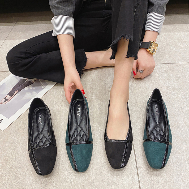 Concise Square toe flats    ۽ office..